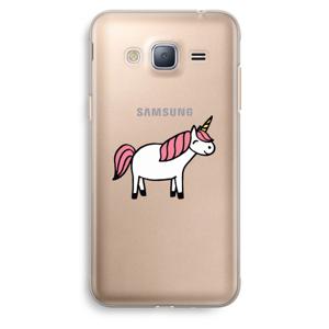 Eenhoorn: Samsung Galaxy J3 (2016) Transparant Hoesje