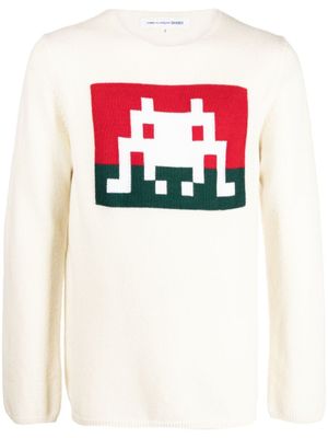 Comme Des Garçons Shirt sweat à imprimé graphique - Blanc