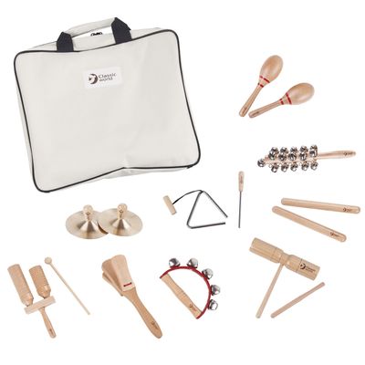 Classic World world 9 muziekinstrumenten met opbergtas
