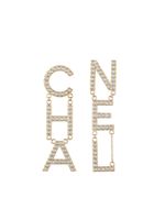 CHANEL Pre-Owned boucles d'oreilles dépareillées à ornements en cristal