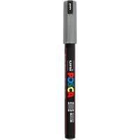 Uni-Posca Posca marker, afm pc-1mr, lijndikte 0,7 mm, extra-fijn, zilver, 1 stuk
