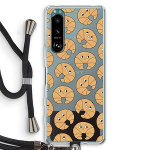 Croissant: Sony Xperia 5 III Transparant Hoesje met koord