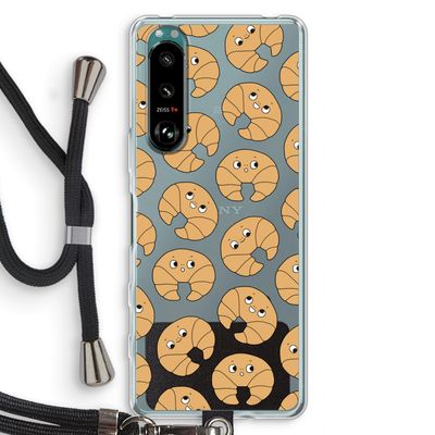 Croissant: Sony Xperia 5 III Transparant Hoesje met koord