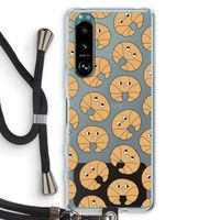 Croissant: Sony Xperia 5 III Transparant Hoesje met koord