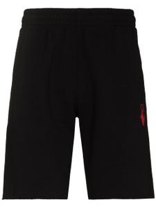 Off-White short de sport à imprimé Starred Arrow - Noir