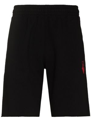 Off-White short de sport à imprimé Starred Arrow - Noir
