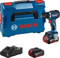 Bosch Professional GSR 18V-90 C 06019K6006 Accu-schroefmachine, Accu-schroefboormachine 18 V 5.0 Ah Li-ion Brushless, Incl. 2 accus, Incl. lader, Incl. koffer