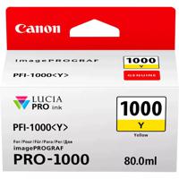 Canon PFI-1000 Y inktcartridge Origineel Geel - thumbnail