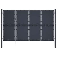 Tuinpoort staal 350x175 cm antraciet