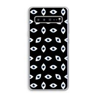 Eyes pattern: Samsung Galaxy S10 5G Transparant Hoesje