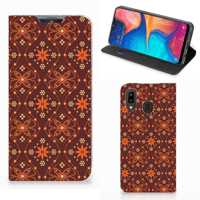 Samsung Galaxy A30 | Hoesje met Magneet | Batik Brown