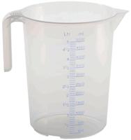 Südpfalzwerkstatt maatbeker measuring cup 2 scales 5l transparent, stackable