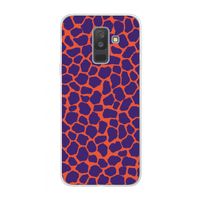 Purple Giraffe: Samsung Galaxy A6 Plus (2018) Transparant Hoesje