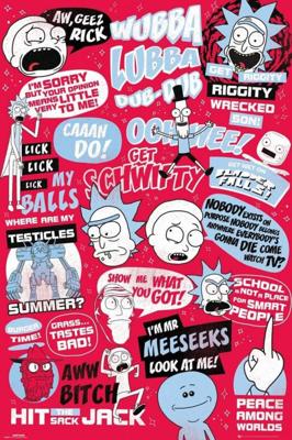 Poster Rick and Morty Quotes 61x91,5cm