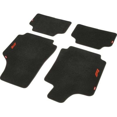 Vloermattenset voor auto FORMULA 1 CM470 Zwart/Rood 4 uds