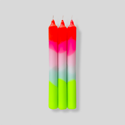 Dinerkaars - Dip Dye Neon &apos; Lollipop Trees&apos; - 3 stuks