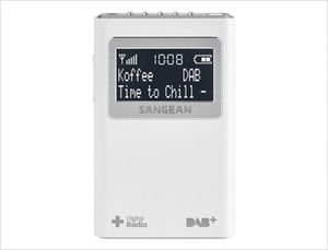 Sangean DPR-39 Zakradio DAB+, VHF (FM) Wit