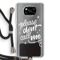 Don't call: Xiaomi Poco X3 NFC Transparant Hoesje met koord