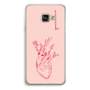 Blooming Heart: Samsung Galaxy A3 (2016) Transparant Hoesje