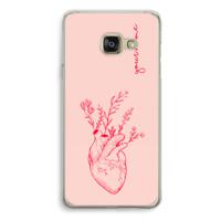 Blooming Heart: Samsung Galaxy A3 (2016) Transparant Hoesje