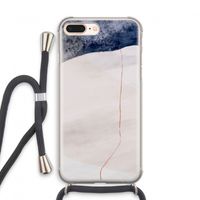 Stone White: iPhone 8 Plus Transparant Hoesje met koord