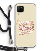 Pizza is the answer: Huawei P40 Lite Transparant Hoesje met koord