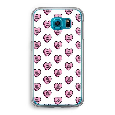 GIRL POWER: Samsung Galaxy S6 Transparant Hoesje