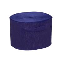 Haza Crepe papier rol - 1x - blauw/paars - 200 x 5 cm - brandvertragend - Crepepapier