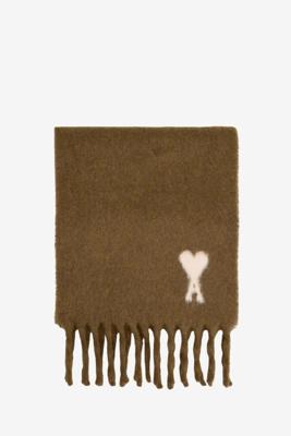 Ami Paris shawl Laine USF673.AW0004 noisette
