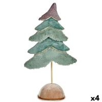 Kerstboom Krist+ 19A5905-M-2 19A5905-M-2 Turkoois 16 x 55 x 29 cm Fluweel (4 Stuks)