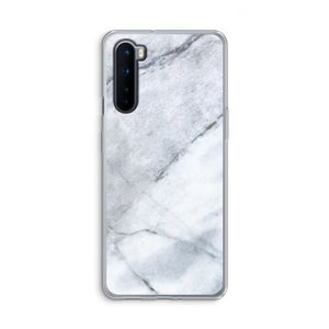Witte marmer: OnePlus Nord Transparant Hoesje