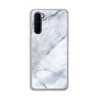 Witte marmer: OnePlus Nord Transparant Hoesje