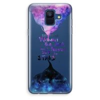 Stars quote: Samsung Galaxy A6 (2018) Transparant Hoesje