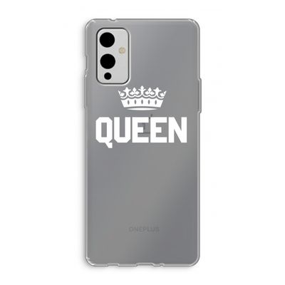 Queen zwart: OnePlus 9 Transparant Hoesje