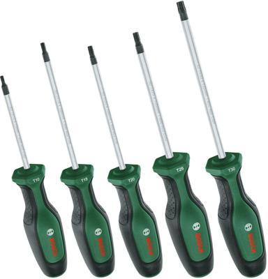 Bosch Groen Schroevendraaierset Torx 5-stuks - 1600A02BX6