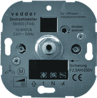 Toerenregelaar 15W-600W Presto-Vedder 58600