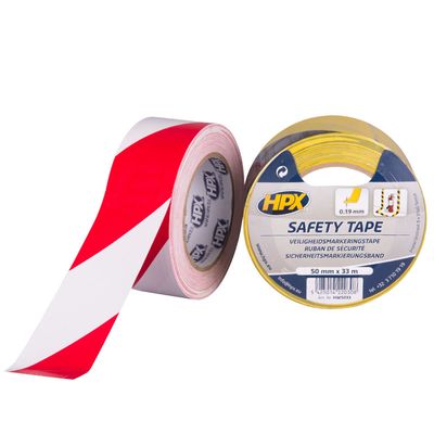 HPX Zelfklevende markeringstape | Geel/Zwart | 50mm x 33m - HW5033 HW5033
