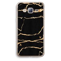 Gouden marmer: Samsung Galaxy J3 (2016) Transparant Hoesje