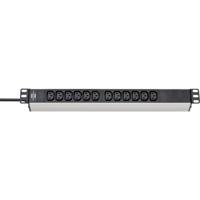 Brennenstuhl 1390007112 Stekkerdoos 19 inch 12-voudig Zwart, Zilver Apparaatstekker C13/C14 1 stuk(s) - thumbnail