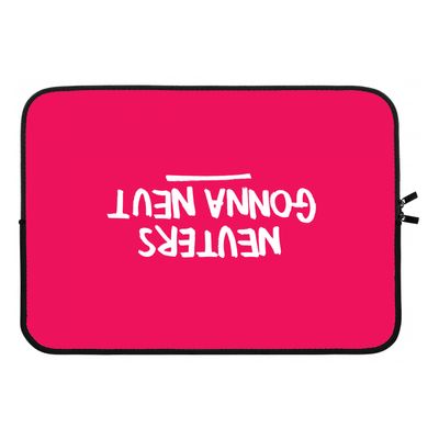 Neuters (roze): Laptop sleeve 13 inch