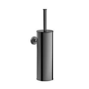 Toiletborstelgarnituur Hotbath Cobber Wandmodel Zwart Chroom