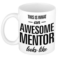 Awesome mentor cadeau mok / beker voor leraar 300 ml