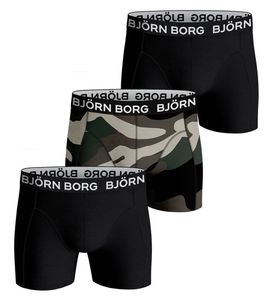 Bjorn Borg Boxershorts 3-pack Core camouflage-zwart