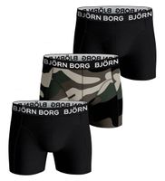 Bjorn Borg Boxershorts 3-pack Core camouflage-zwart