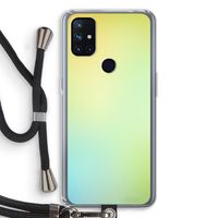 Minty mist pastel: OnePlus Nord N10 5G Transparant Hoesje met koord