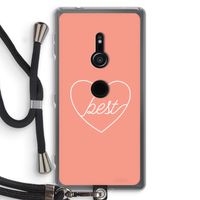 Best heart: Sony Xperia XZ2 Transparant Hoesje met koord