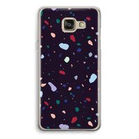 Dark Rounded Terrazzo: Samsung Galaxy A5 (2016) Transparant Hoesje