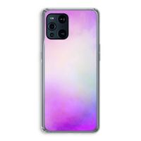 Clouds pastel: Oppo Find X3 Pro Transparant Hoesje