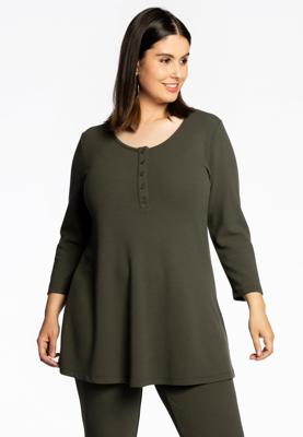 Yoek Tuniek flare | Groen | Maat 42/44