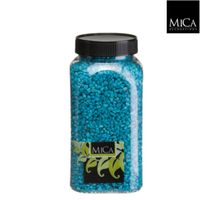 Gravel turkoois fles 1 kilogram - Mica Decorations